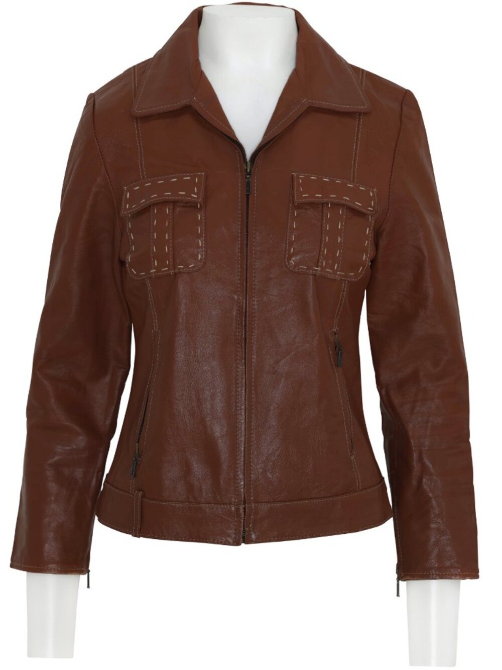 1975–1982, Safari Jacket in Glove-Soft Lambskin with Saddle-Stitched Pockets